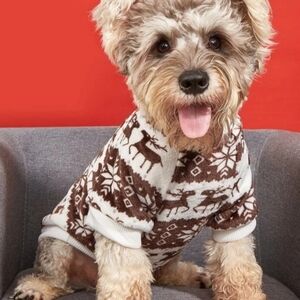 SALE! NWT brown and white dog and/or cat sweater! ☆3FOR $25☆